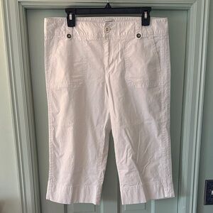 Dockers White Capris